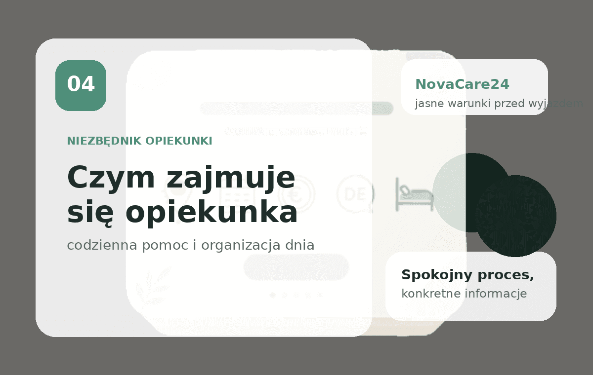 Czym zajmuje się opiekunka?